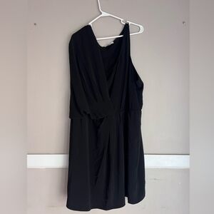 DKNYC Chic Black One-Shoulder Dress